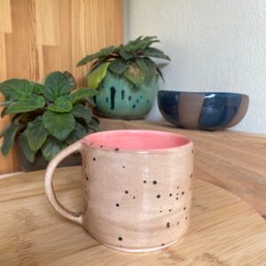 El Yapımı Seramik Bardak Kulplu 200 ml