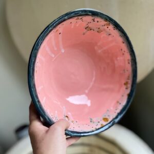 El yapımı Seramik , Sunum Salata Kasesi 22 cm