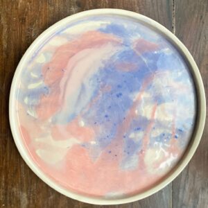 Serracota El Yapımı Seramik Sunum Tabağı ( Büyük)