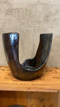Black ice Vase Dekoratif