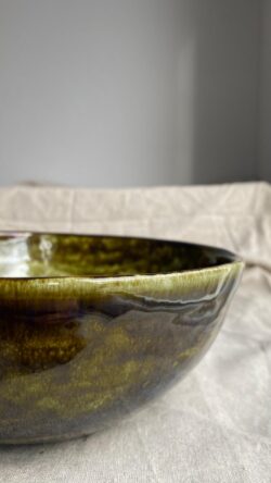 El yapımı Seramik , Salata Kasesi 18 cm çap - Görsel 5