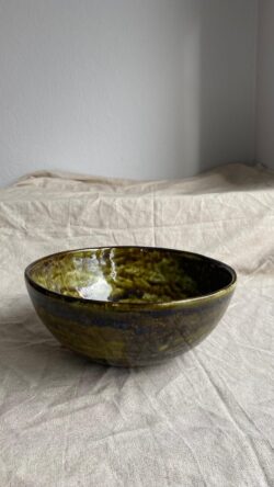 El yapımı Seramik , Salata Kasesi 18 cm çap - Görsel 2