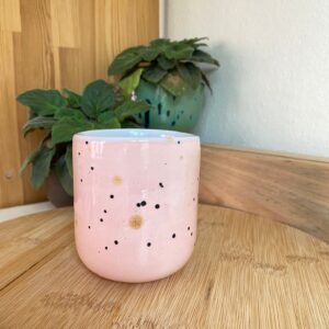 El Yapımı Seramik Kahve Bardağı Kulpsuz 210 ml