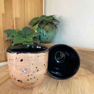 El Yapımı Seramik Kahve Bardağı Kulpsuz 200 ml