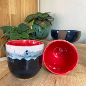 El Yapımı Seramik Kahve Bardağı Kulpsuz 200 ml