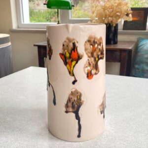 El Yapımı Seramik Büyük Vazo Dekoratif