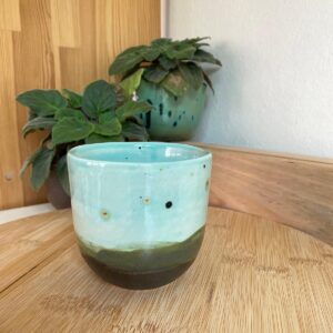 El Yapımı Seramik Kahve Bardağı Kulpsuz 200 ml