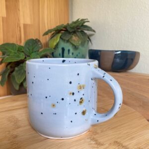 El Yapımı Seramik Bardak Kulplu 400 ml