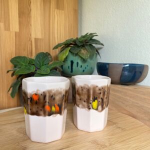 El Yapımı Seramik Bardak  120 ml