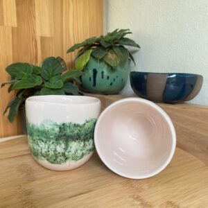 El Yapımı Seramik Bardak Kulpsuz 200 ml