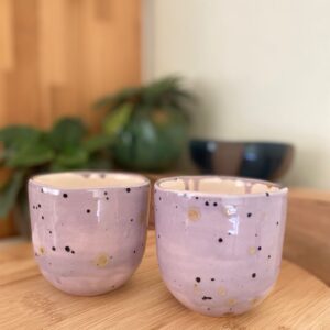 El Yapımı Seramik Kahve Bardağı Kulpsuz 200 ml