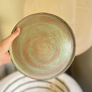 Serracota El Yapımı Seramik Sunum Tabağı ( Büyük) 24cm