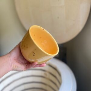 El yapımı Seramik Saksı Çanak