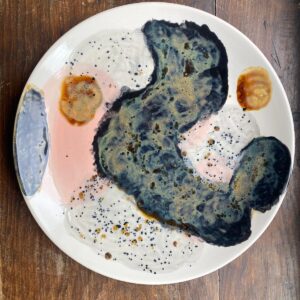 Serracota El Yapımı Seramik Sunum Tabağı ( Büyük)