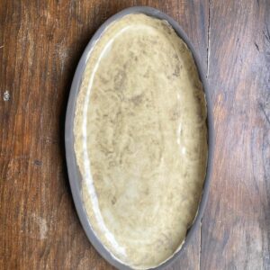 El Yapımı Seramik Kayık Tabak 30cm